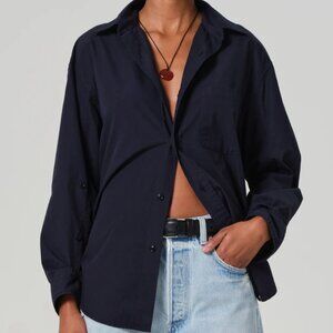 Citizens of Humanity Kayla Shirt - Navy Blue Button Down Shirt